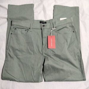 Lucky Brand Men's 410 Athletic Straight Leg Advanced Stretch Green Pant 38X32 NW